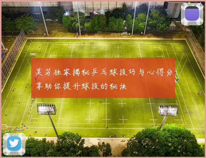 吴芳独家揭秘乒乓球技巧与心得分享助你提升球技的秘诀